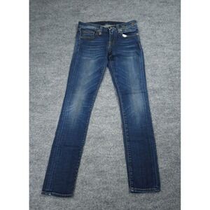 R13 Jeans Women's 25 (FITS 25 x27) Blue KATE SKINNY Made Italy Denim Stretch
